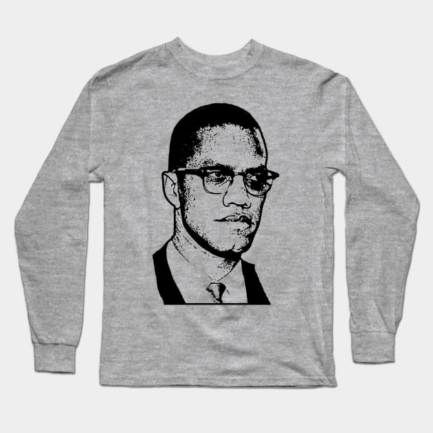 Malcolm X, Black History Long Sleeve T-Shirt by UrbanLifeApparel